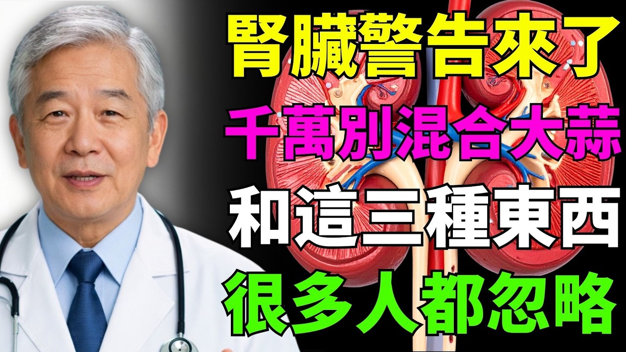 腎臟警告：這 3 種東西千萬別和大蒜一起吃，醫師提醒