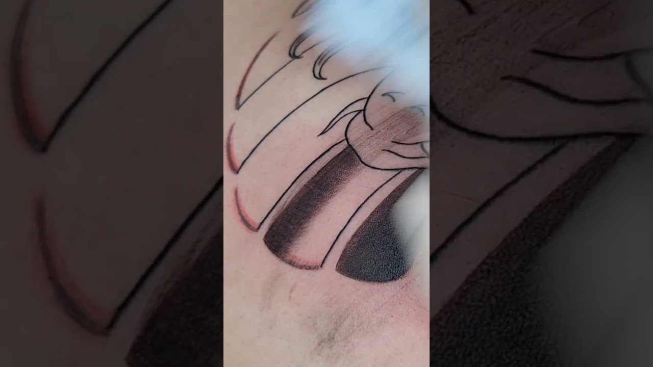 How to do japanese tattoo style background shading. #tattootechnique #howtotattoo #tattooshading