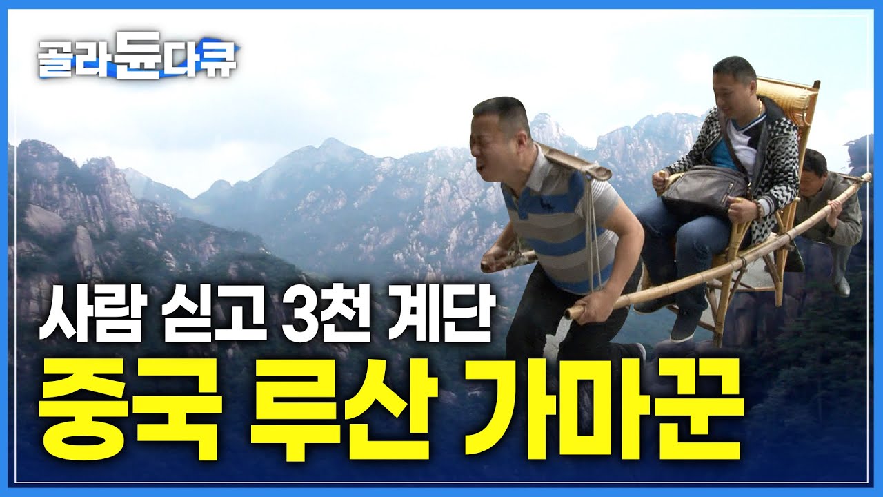 해외 극한직업!! 100kg에 달하는 무게를 견디며 산을 오르는 가마꾼 | #골라듄다큐