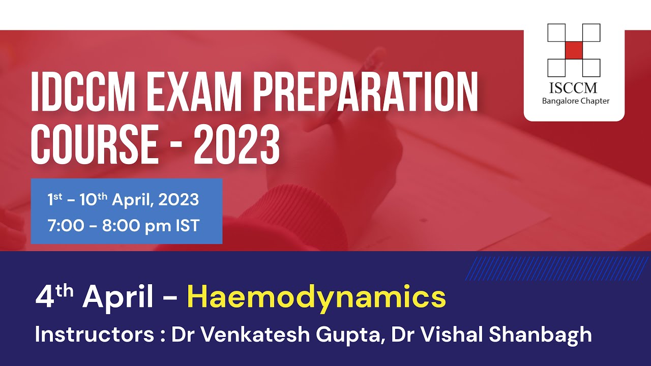 Haemodynamics | IDCCM Exam Preparation Course - 2023