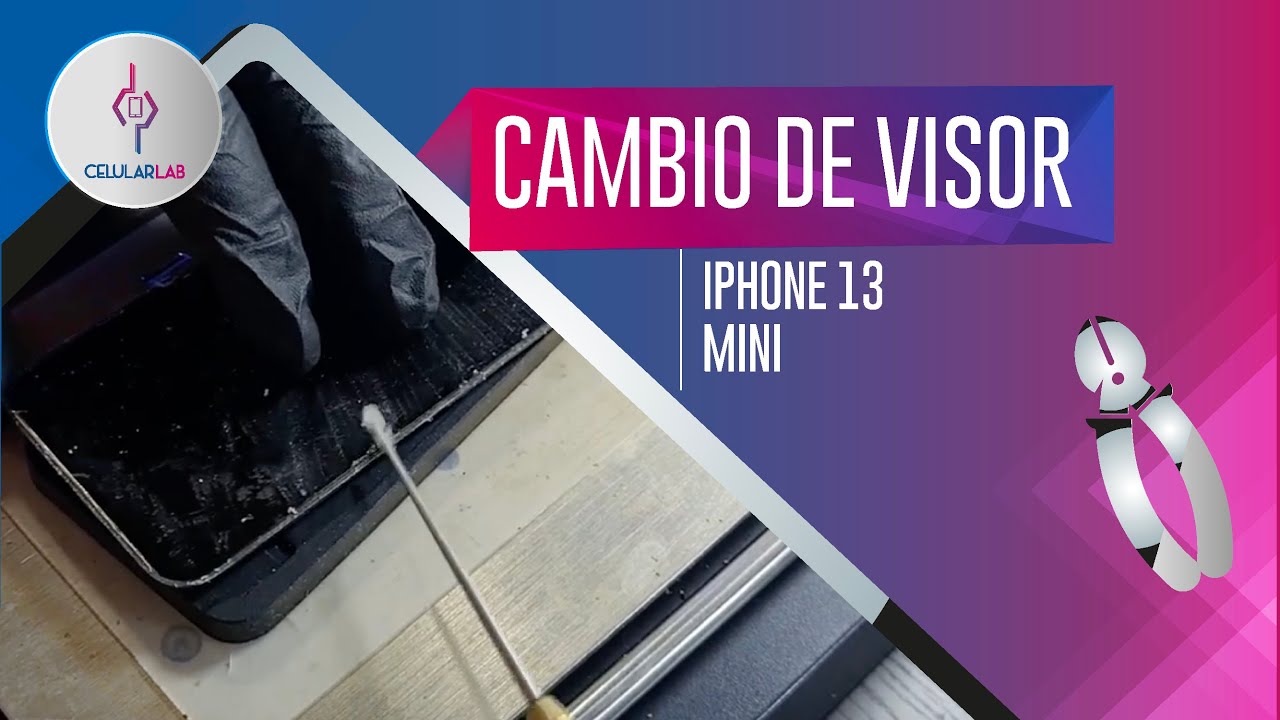 ✅️ Cambio de Visor de iPhone 13 mini. Reparación de display cambio de glass paso a paso ➡️