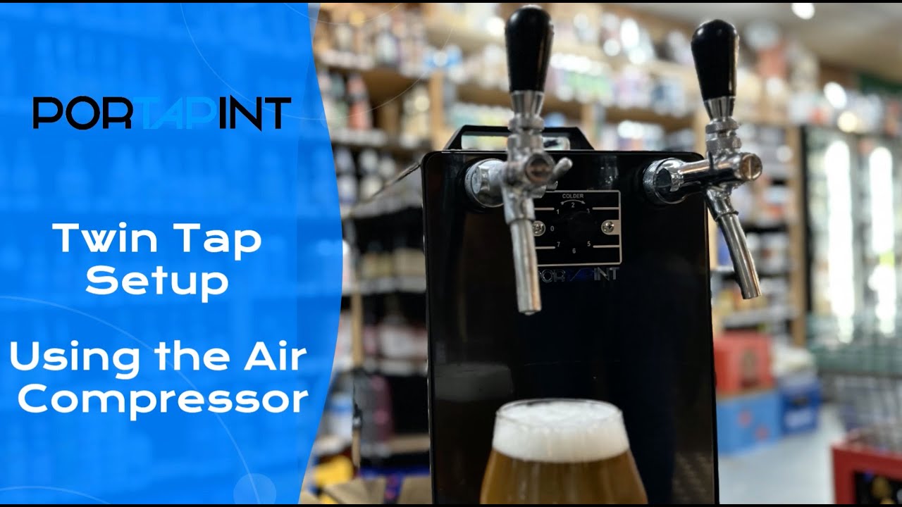 PortaPint Double Tap Dispenser - How to Setup Using the Air Compressor