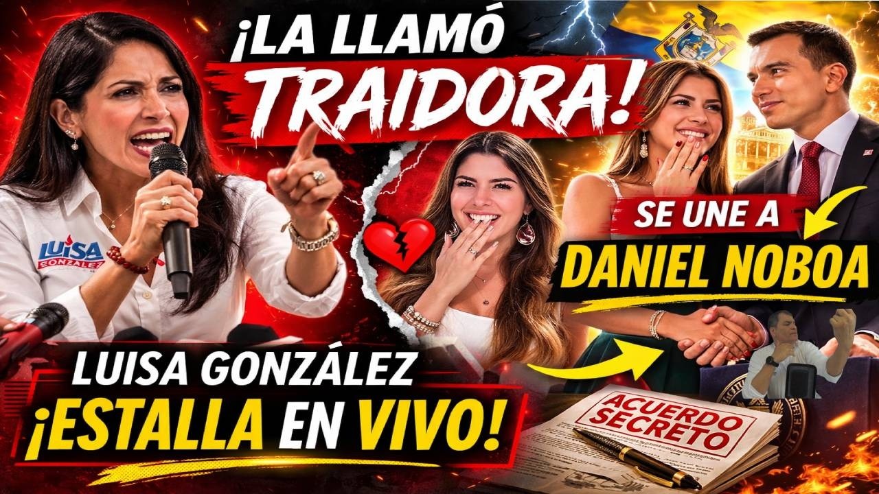 ¡LA LLAMÓ TRAIDORA EN VIVO! Estalla contra Luisa González Tatiana Coronel por acercarse Noboa