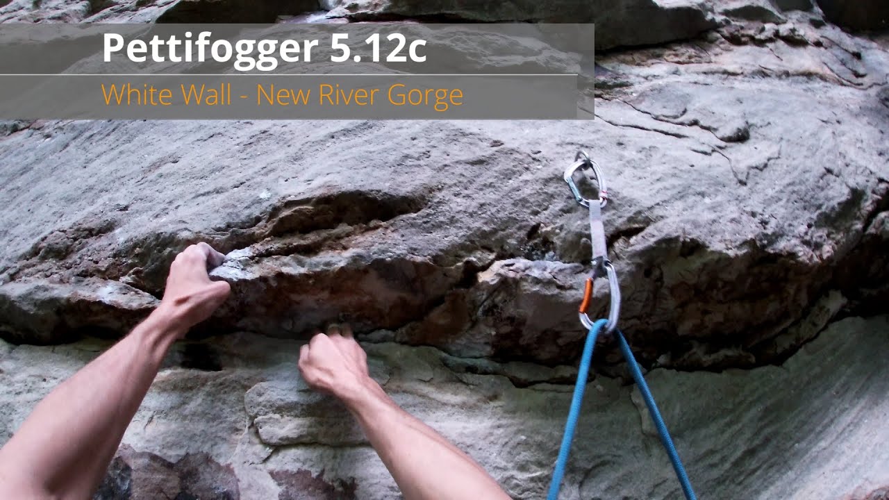 Projecting Pettifogger 5.12c - New River Gorge