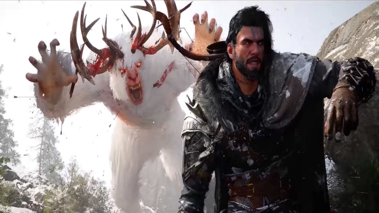 White Horn Yeti Boss Battle Gameplay Crimson Desert