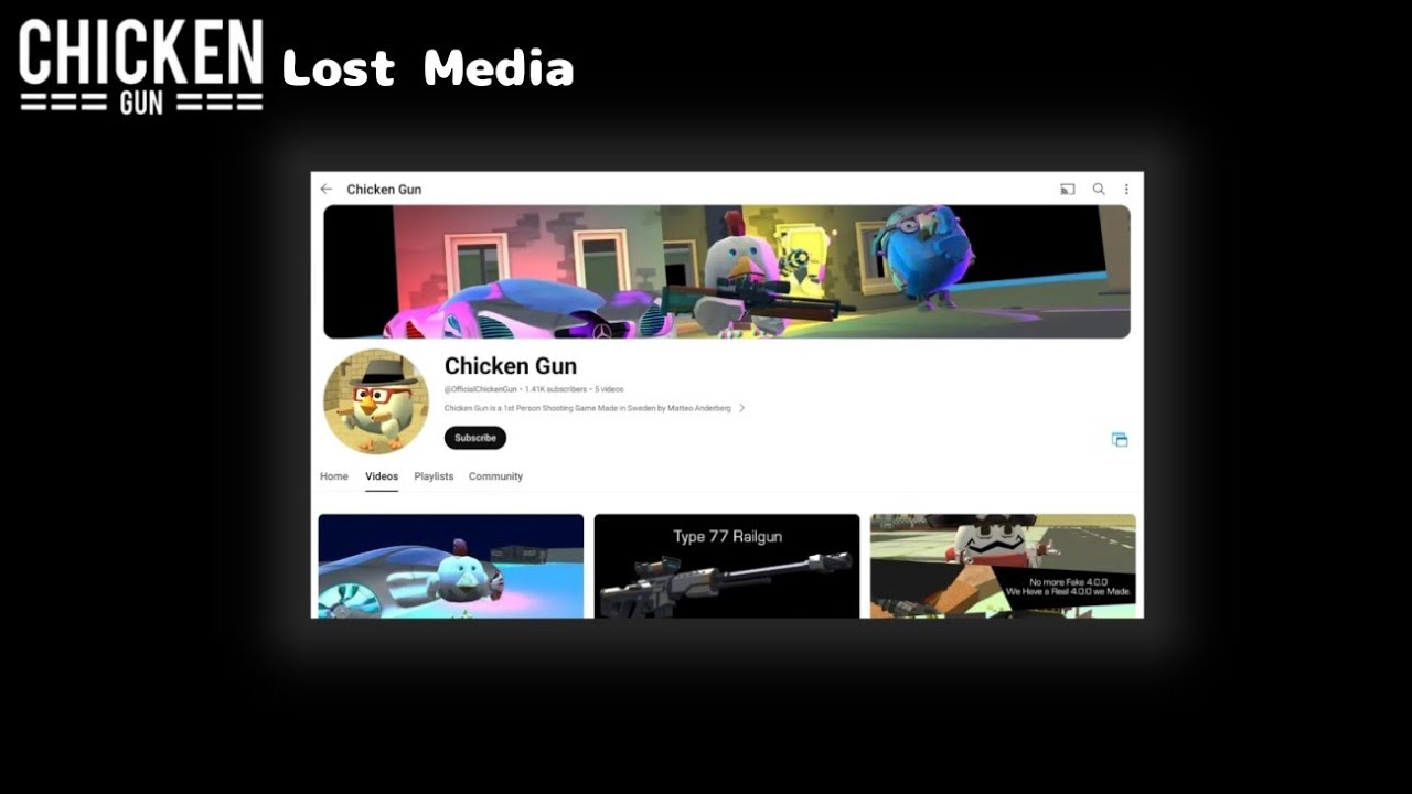 What happened to the fake chaloapps channel - Chicken Gun Lost Media Series E1
