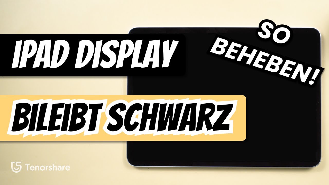 iPad Bildschirm bleibt schwarz - daran kann's liegen 2025 iPad geht nicht mehr an? Die L&ouml;sungen!
