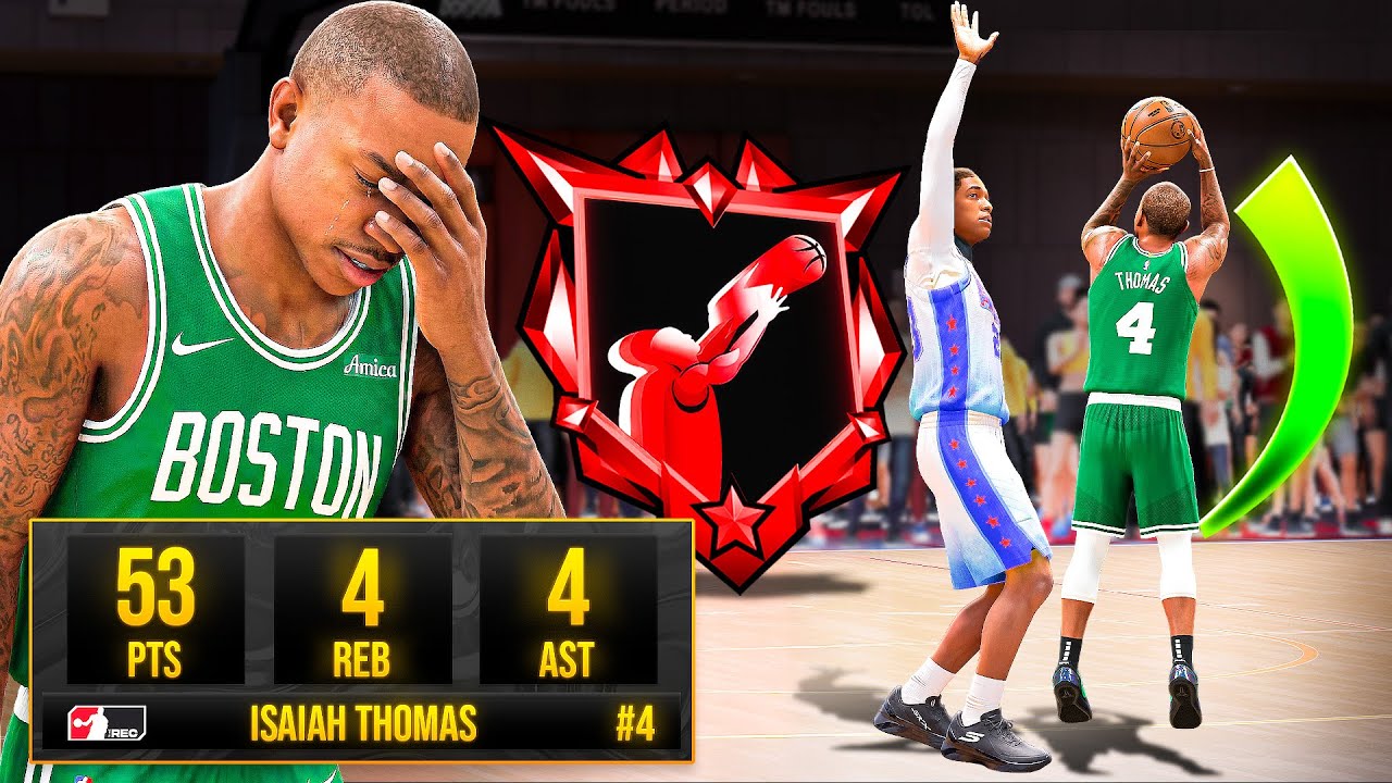 Я воссоздал эмоциональные 53 очка Исайи Томаса в режиме THE REC в NBA 2K26.