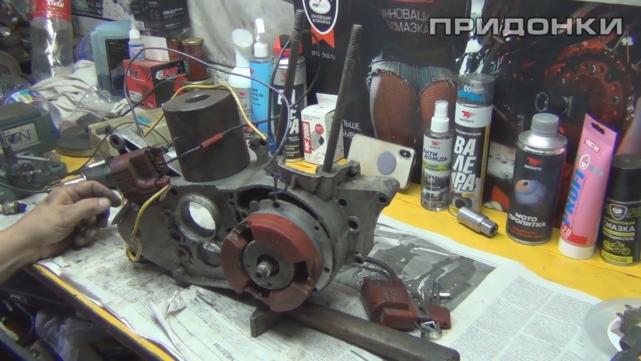Проверяем подарочный мотоплат зажигание от CZ (511-516) на работоспособность.
