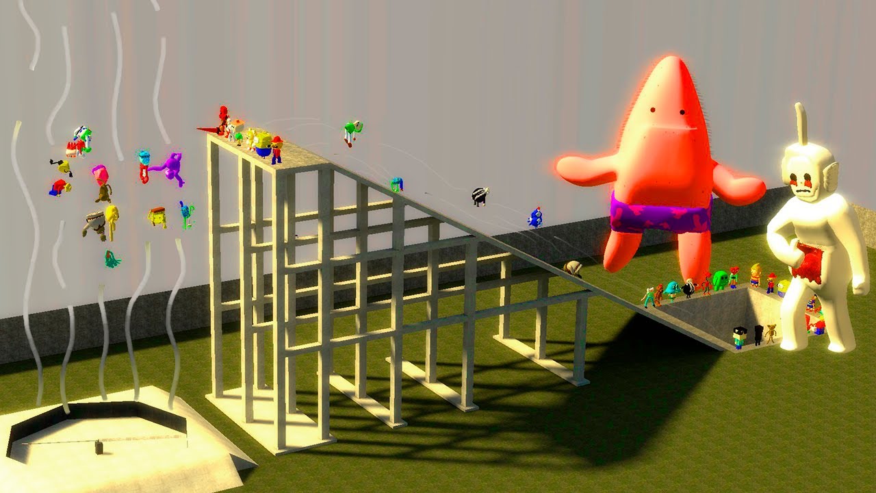🌪️ BIG FAN HOLE ALL NEW 3D SANIC CLONES MEMES NEXTBOT SPARTAN KICKING in Garry's Mod !