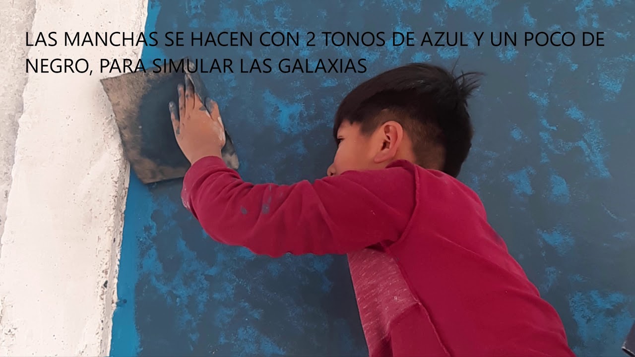 PINTAR EL UNIVERSO EN UN MURO