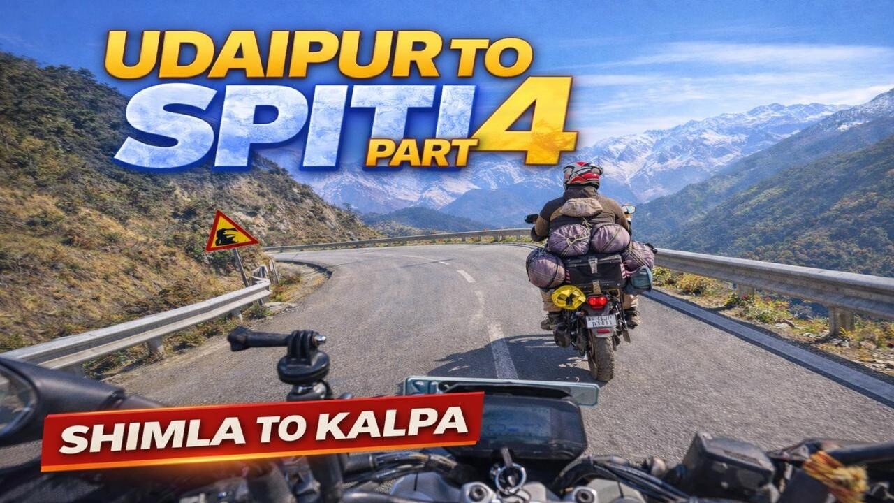 Shimla to Kalpa Bike Ride🏍️ | Udaipur to Spiti Series Part 4 l @gauramotovlogs