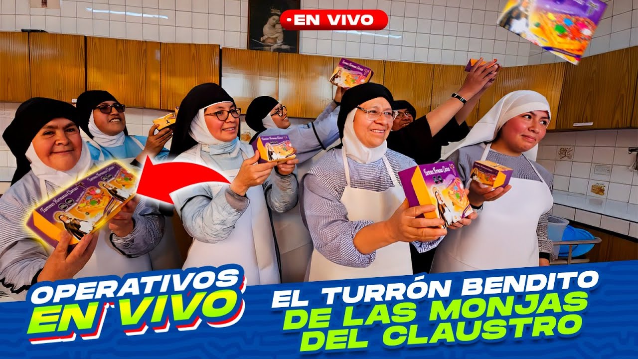 Monjitas venden su turrón !!