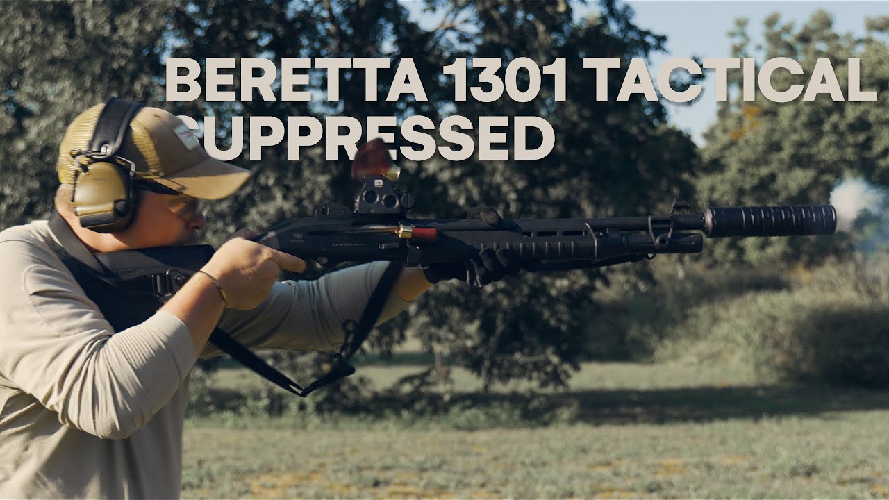 Beretta 1301 Tactical (с глушителем) | JK Armament 195 Versax 12GA