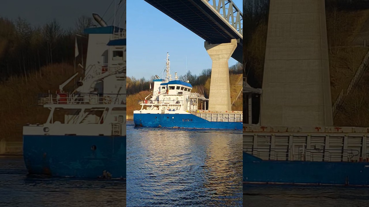 FIONA B - Nord-Ostsee-Kanal 🌊👍😍 #ships #ship #schiffe #cargoships #cargoship #generalcargoship #nok