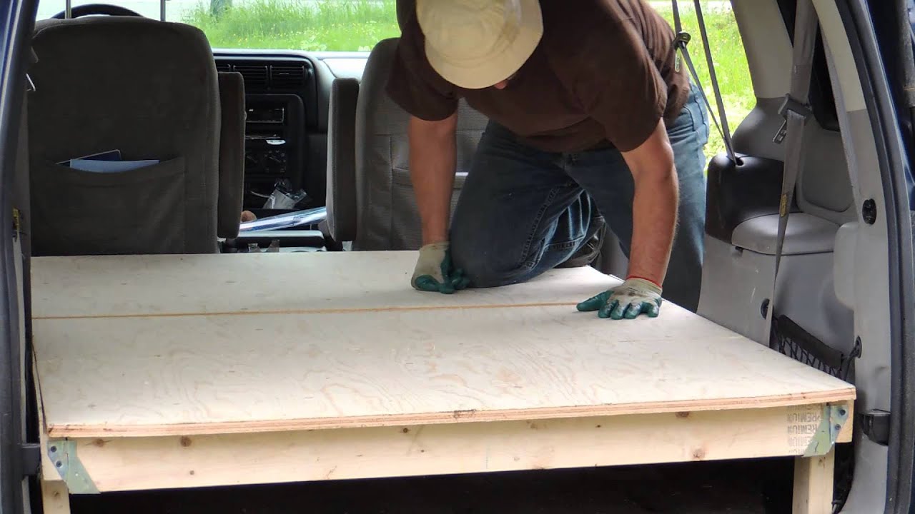 Installing bed / bench seat in 2003 Chev Venture van for camping.
