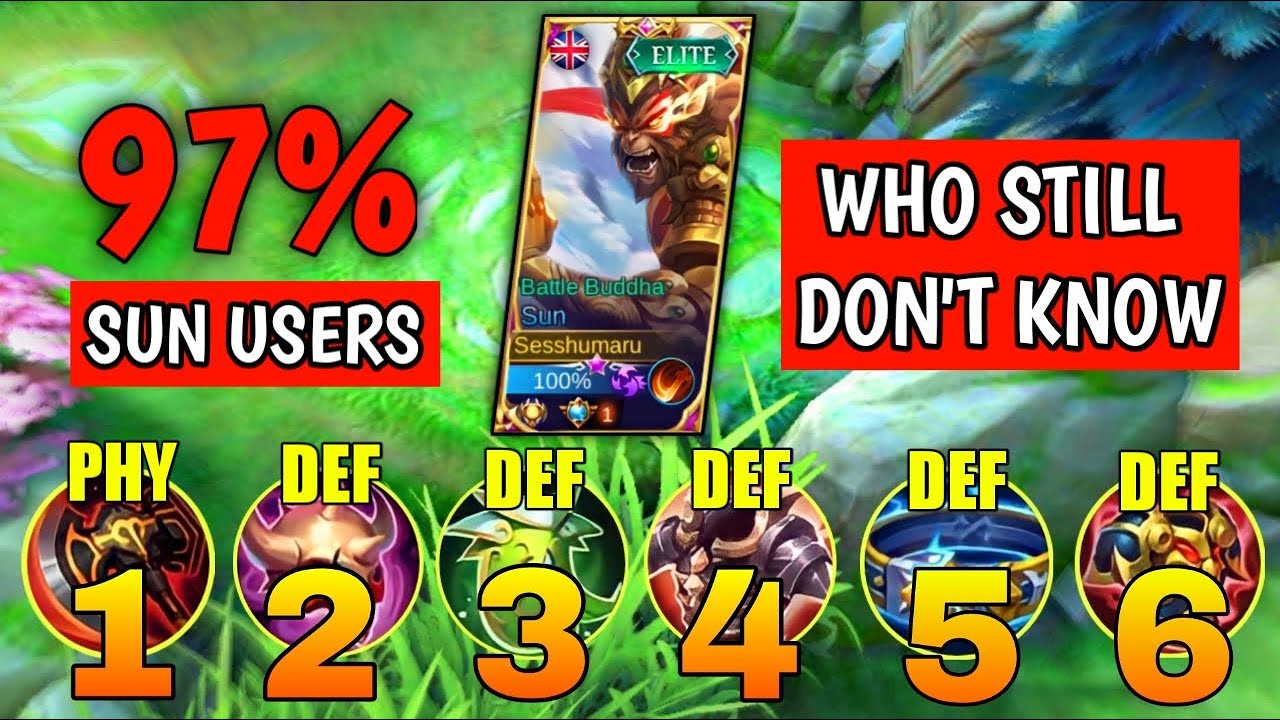 STILL 97% OF SUN USERS DON'T KNOW HOW BROKEN THIS BUILD IS!! | Supreme No.1 Sun - Sesshumaru | MLBB
