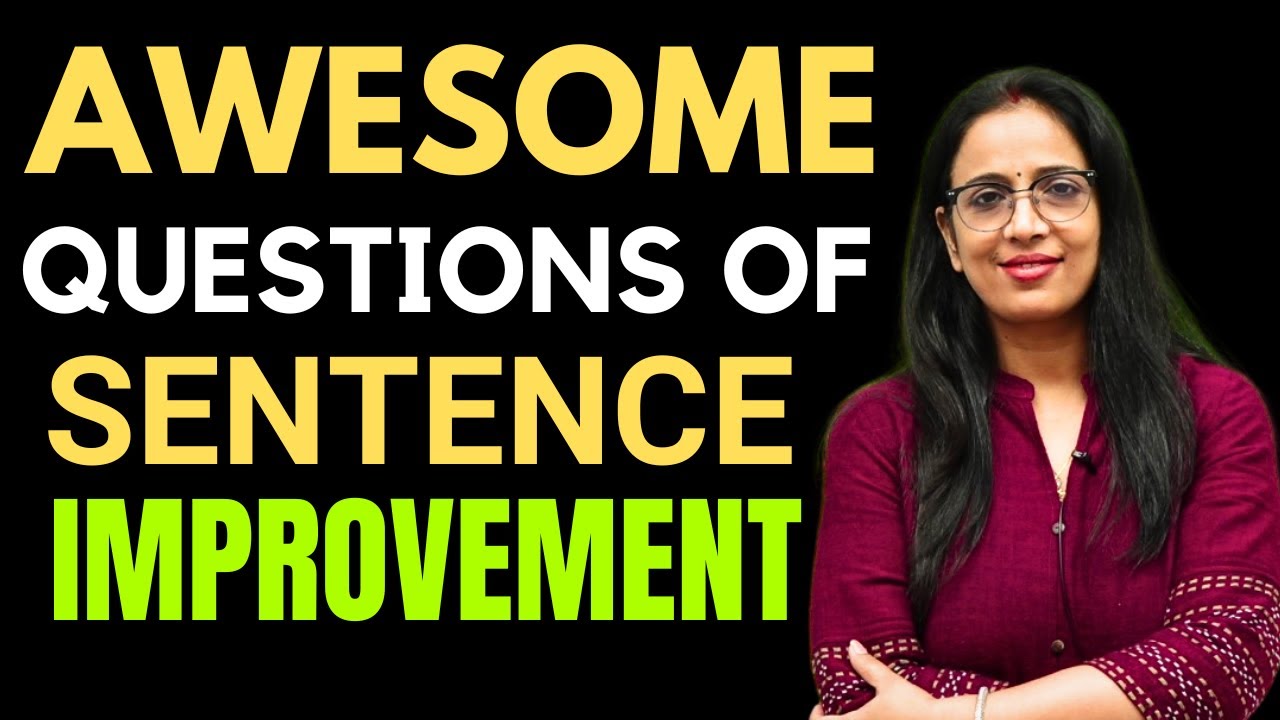 Awesome Questions Of Sentence Improvement  || Learn With Tricks || English With Rani Mam