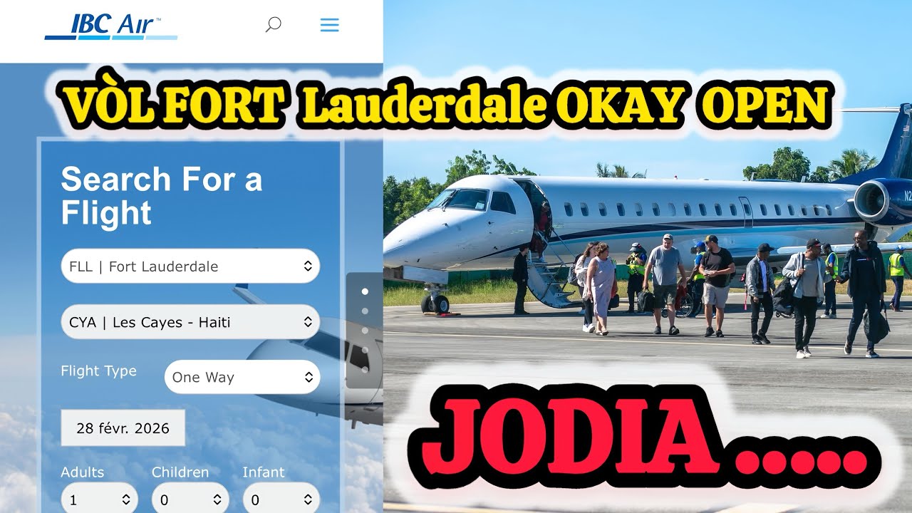VÒL FORT LAUDERDALE OKAY SIT LA OUVRI JODIA