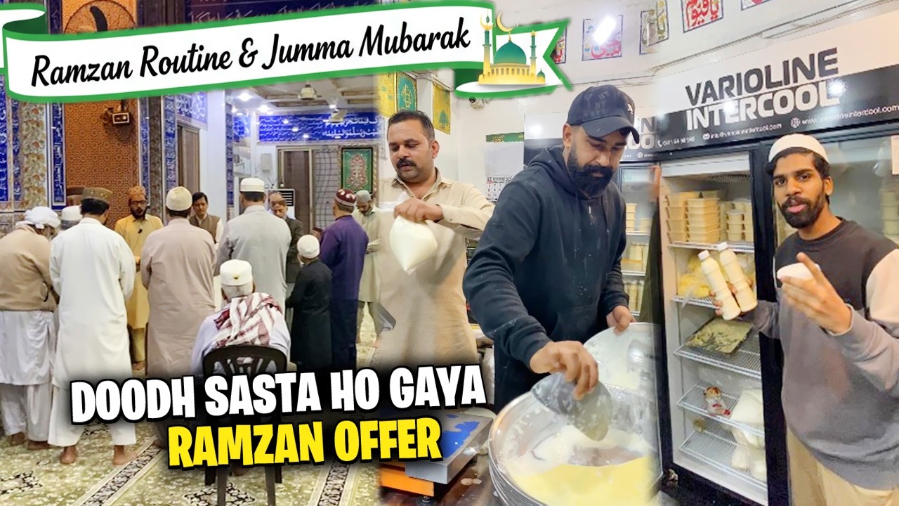 DOODH SASTA 🥛😱 Ramzan Offer Shahdara Lahore | Raye Khan Milk Shop | Sehri Iftar Routine