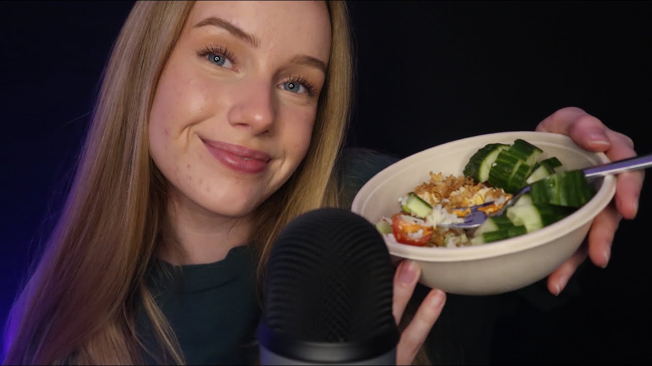 ASMR - Super leckeres Bowl Mukbang 🤤 & bisschen quatschen 🤭 |RelaxASMR