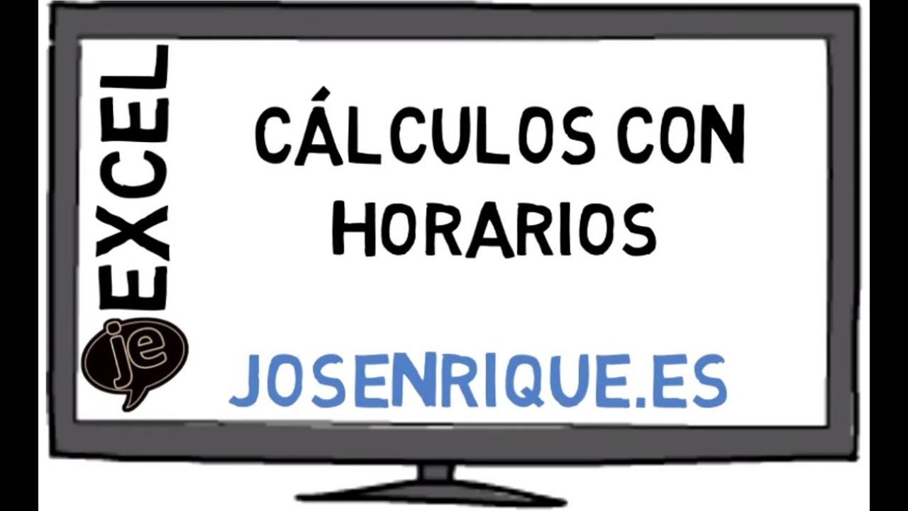 Cálculo con HORARIOS 【Excel】 Oposiciones con teoría y práctica