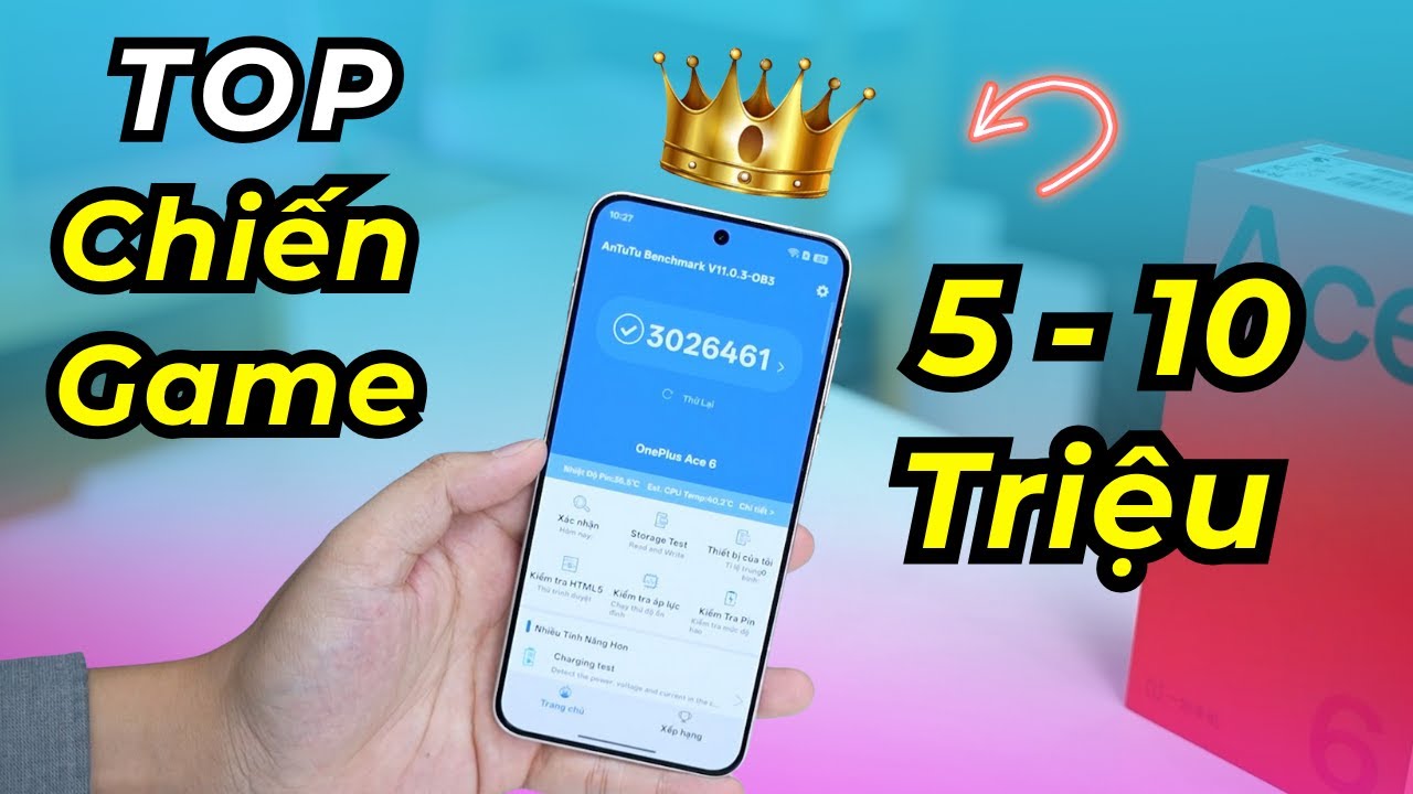 TOP điện thoại chiến game 5 - 10 triệu: Vivo iQoo thống trị bảng xếp hạng! OnePlus cũng ngon!