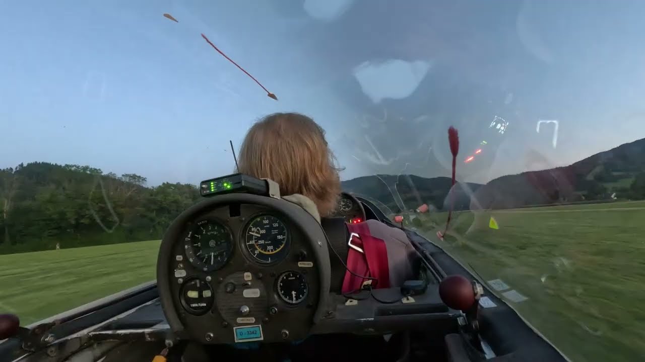 Fluglehrer Fail | Bumslandung mit der SF34RG | Sonnenuntergangsfliegen Kirchzarten