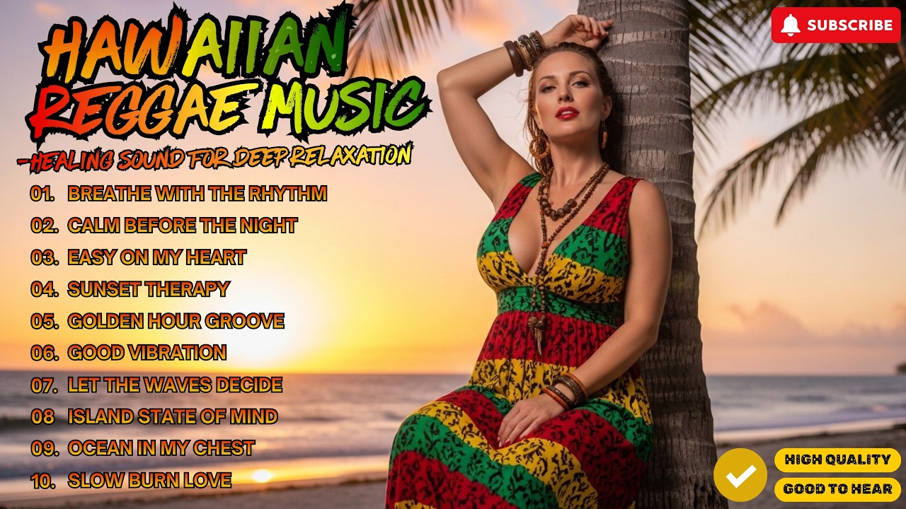 🌴 Tropical Chill Reggae – Hawaiian Ocean Vibes for Summer Peace & Relaxation ☀️