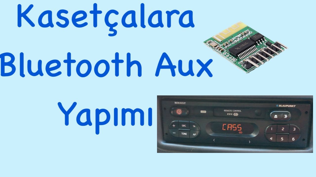 Renault Clio  Kasetçalar Bluetooth Aux yapımı