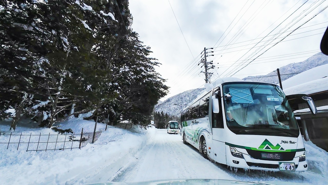 ❄️Deep Snow Driving  in Rural Japan ‐Takayama, Toyama　| 4-Hour No Music, No Talking ,No Loop ASMR
