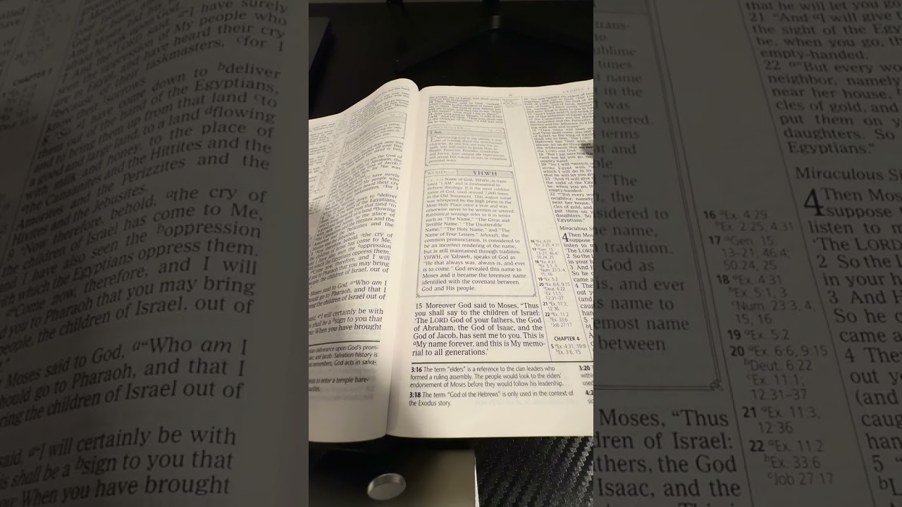 Exodus 3-4. (Preparation for Passover) The call for Moses!