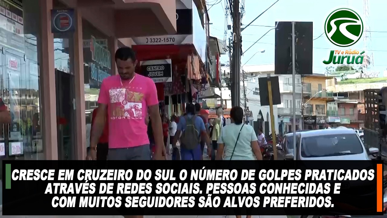 Cresce em Cruzeiro do Sul o número de golpes praticados por meio de redes sociais.