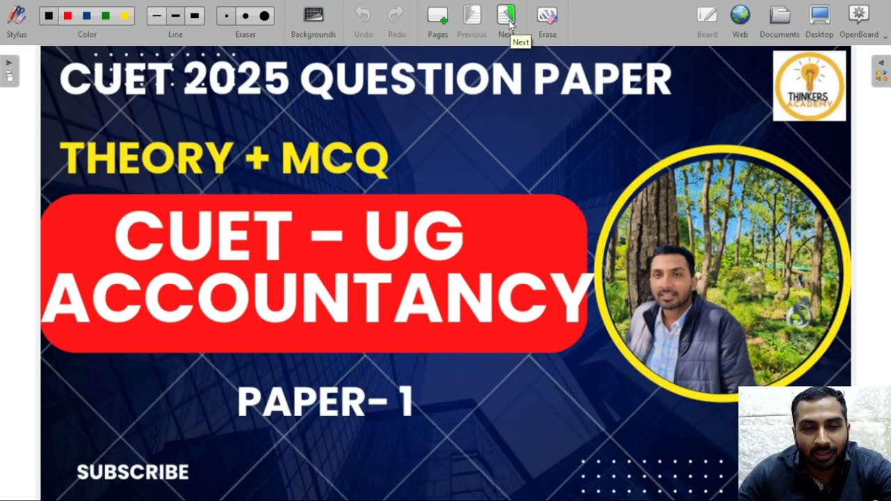 Cuet accountancy pyq 2025 part 1