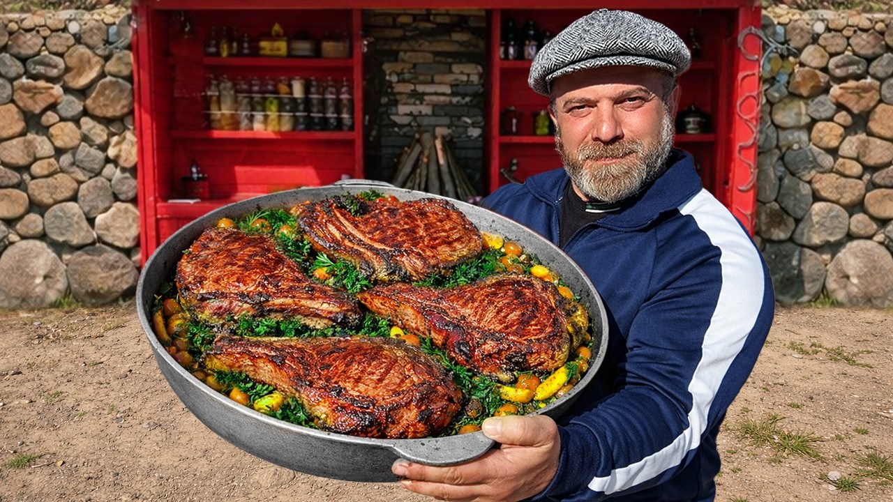 Juicy Steaks Grilled Inside A Car Engine Bay Grill!