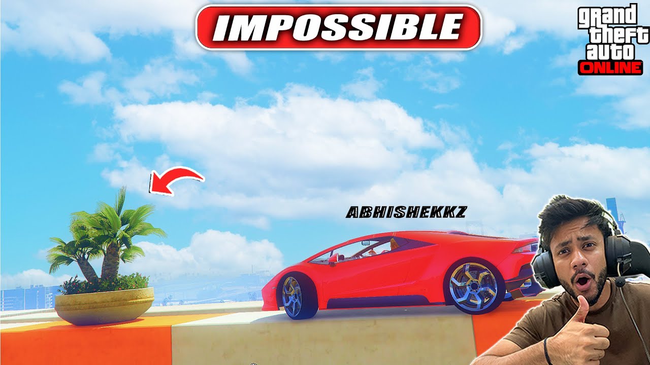 People Took 2 Hour To Complete This Lamborghini Parkour GTA 5