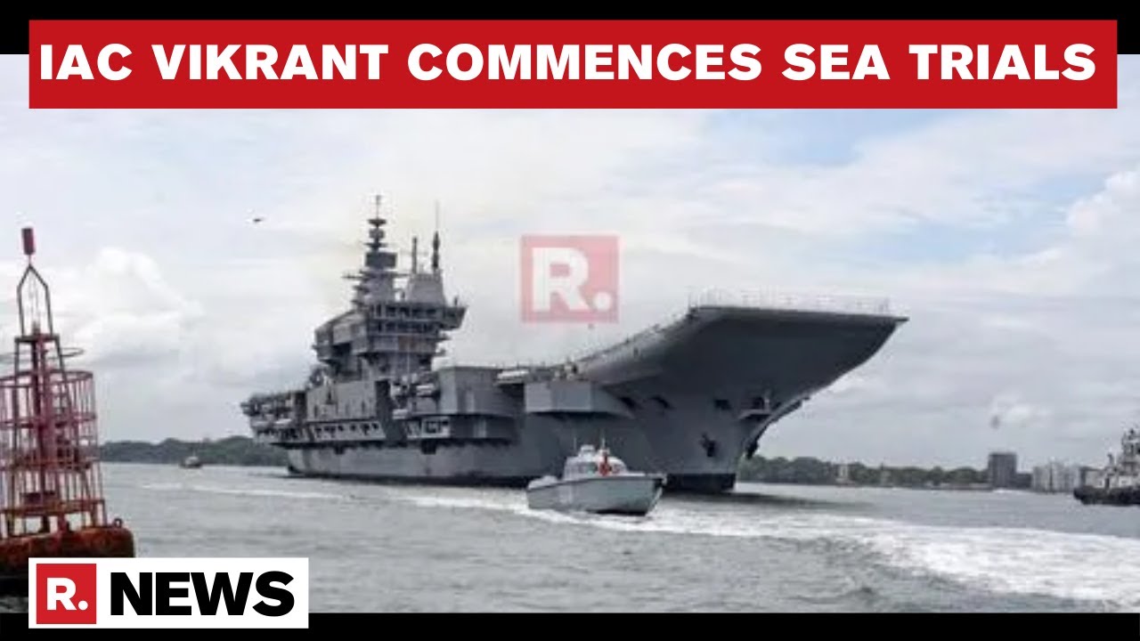 IAC Vikrant, India&rsquo;s First Indigenous Aircraft Carrier, Sails For Maiden Sea Trial