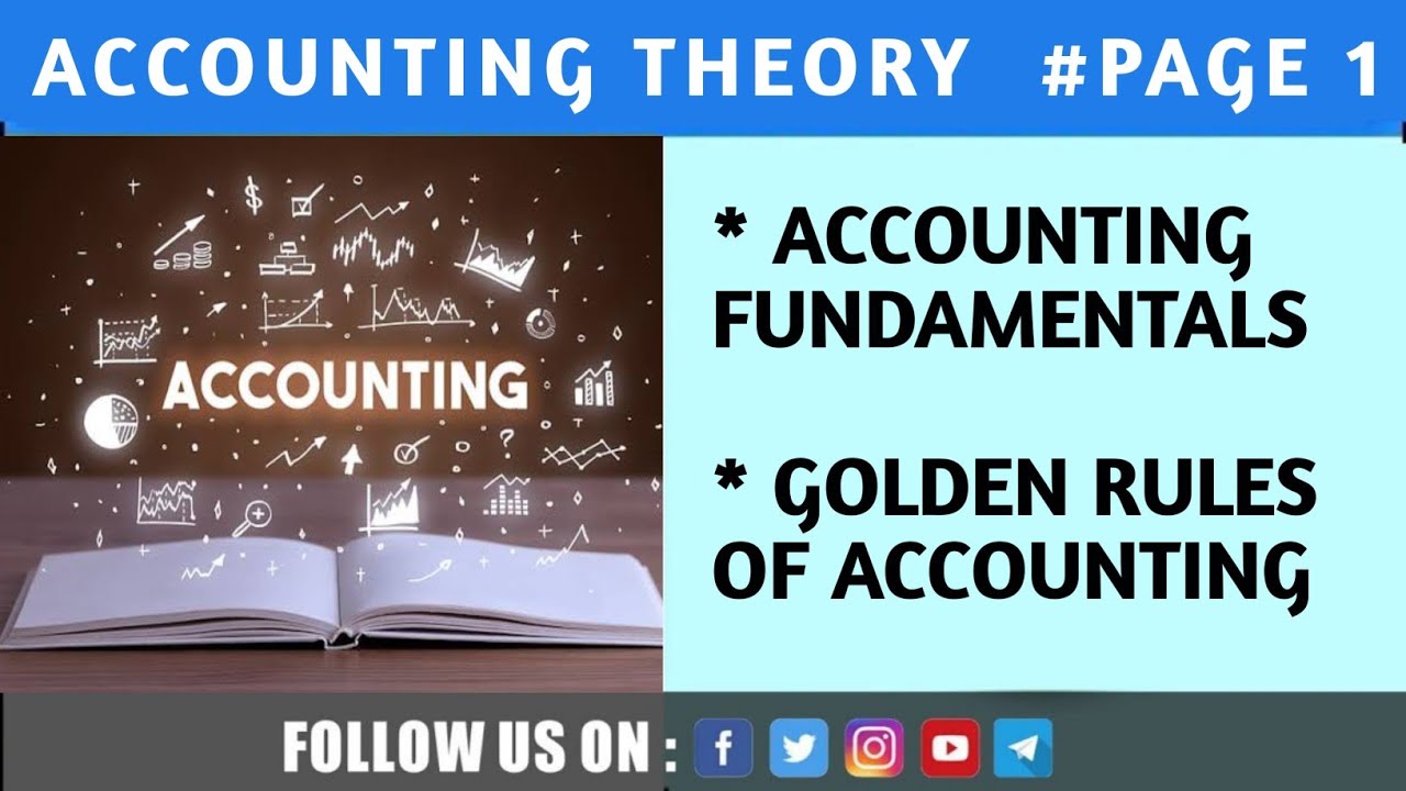 Accounting: Fundamental of Accounting || Golden rules of accounting|| #Page1