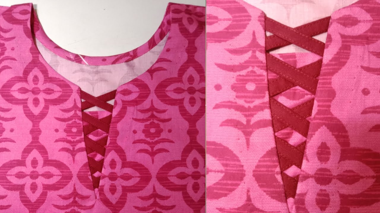 Very simple and easy neck design || new neck design idea cutting and stitching || gala design