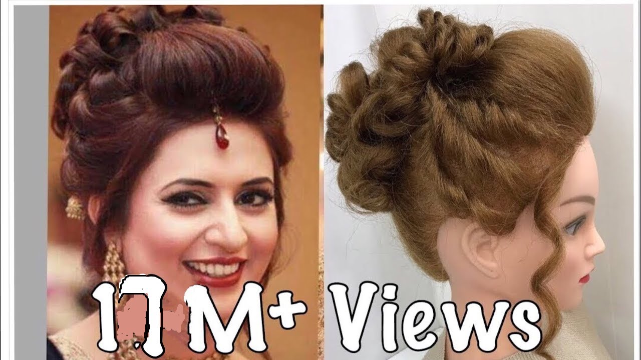 3 Beautiful Hairstyles with puff: Easy Wedding Hairstyles
