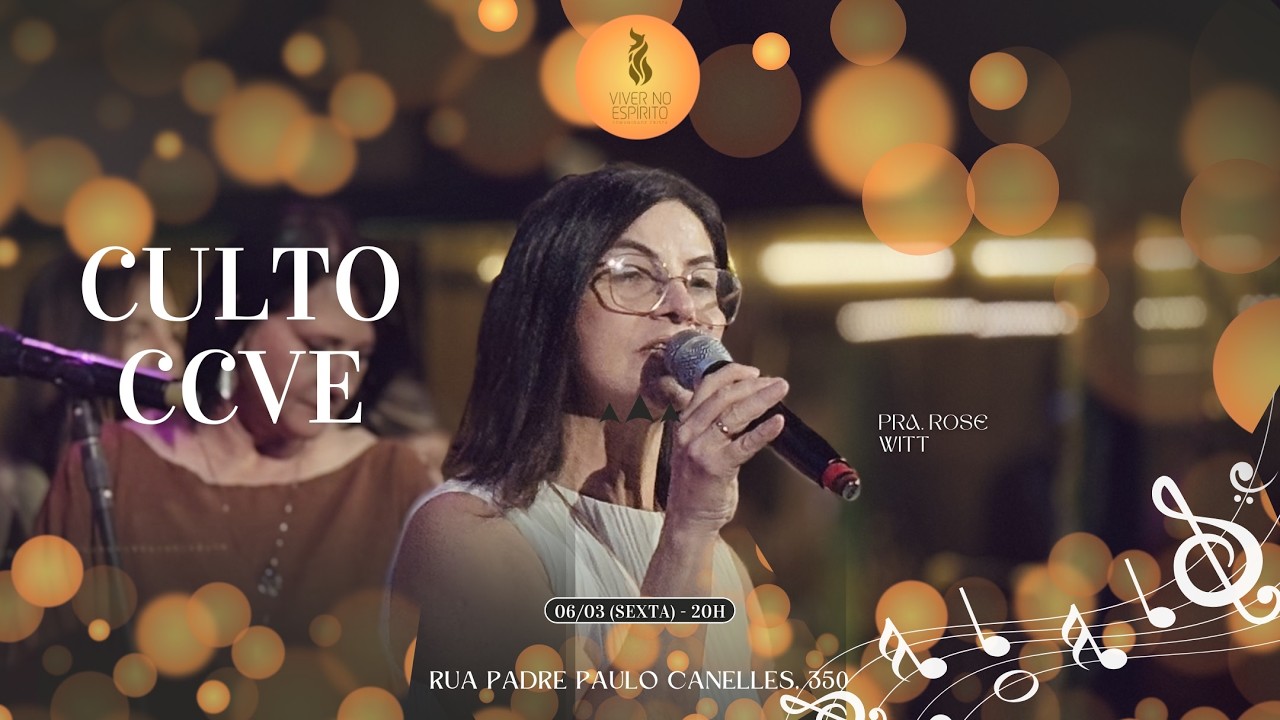 CCVE I Culto de Sexta-feira I Pra. Rose Witt I 06/03/26.