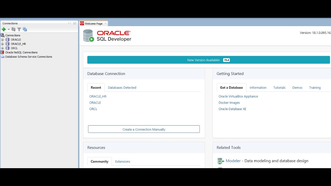 Install Oracle Database and SQL Developer