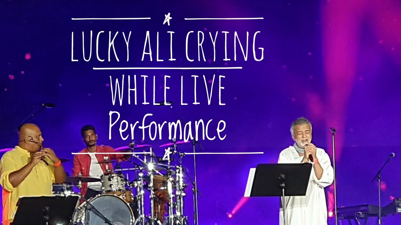 Aa Bhi Ja song Live by Lucky Ali & crying while singing | #concert #sunidhichauhan #dubai #viral #yt