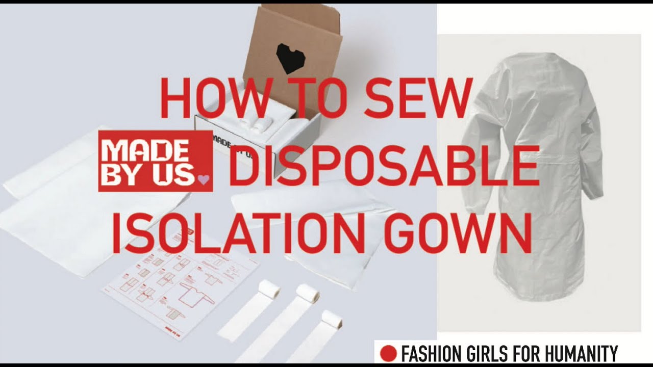 DIY Level 1/2 Disposable Isolation Gown Made from MadeByUs Kit
