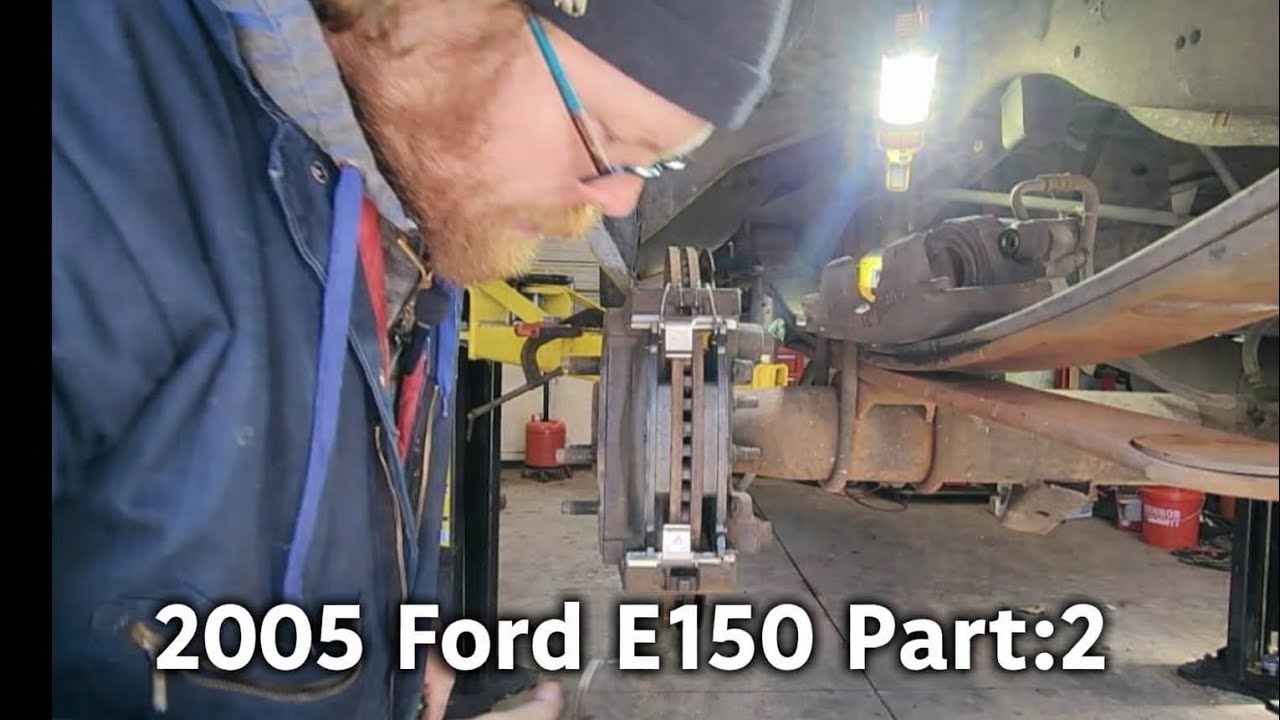 2005 Ford E150 rear brake pad replacement