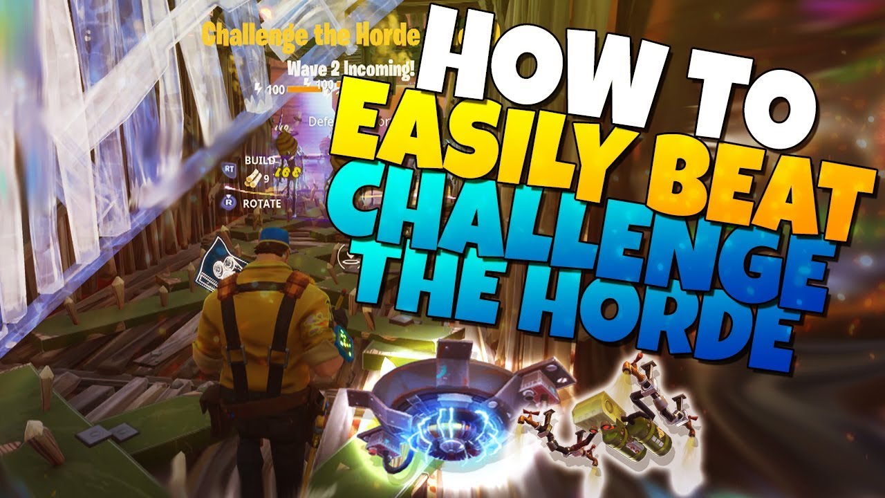 How To EASILY BEAT Challenge The Horde | Fortnite Save The World