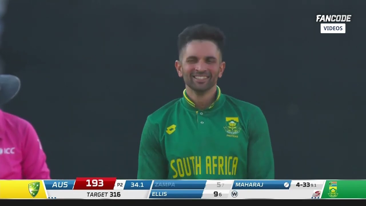 keshav maharaj 4 wicket's against Australia