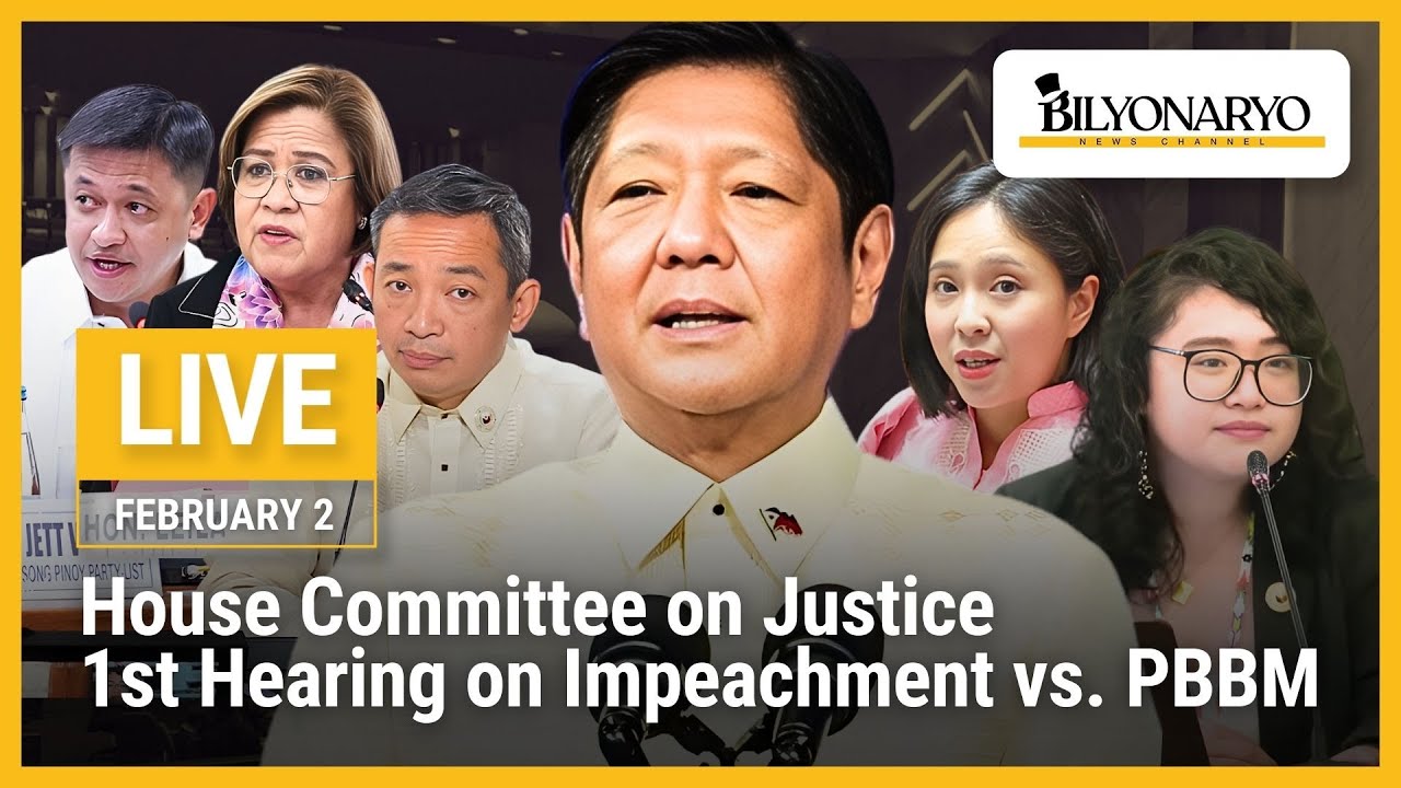 LIVE: House committee on justice first hearing on impeachment vs. PBBM | February 2, 2026