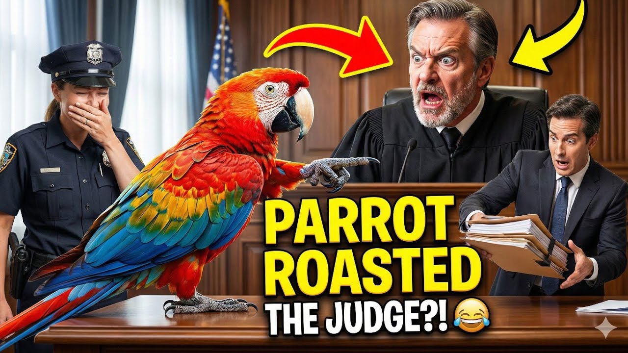 Talking Parrot VS Police Officer In The Court EveryOne Got Roasted Funny Compilation 