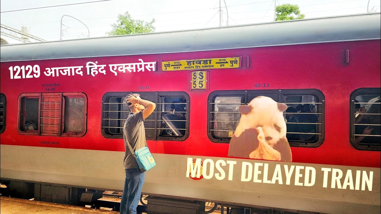 12129 Azad Hind Express 14 Hours Reschedule 🥹😡 Most delayed Train ll 12129 Train